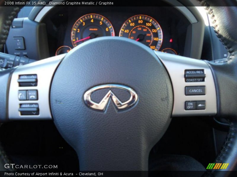 Diamond Graphite Metallic / Graphite 2008 Infiniti FX 35 AWD