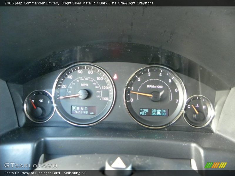 Bright Silver Metallic / Dark Slate Gray/Light Graystone 2006 Jeep Commander Limited
