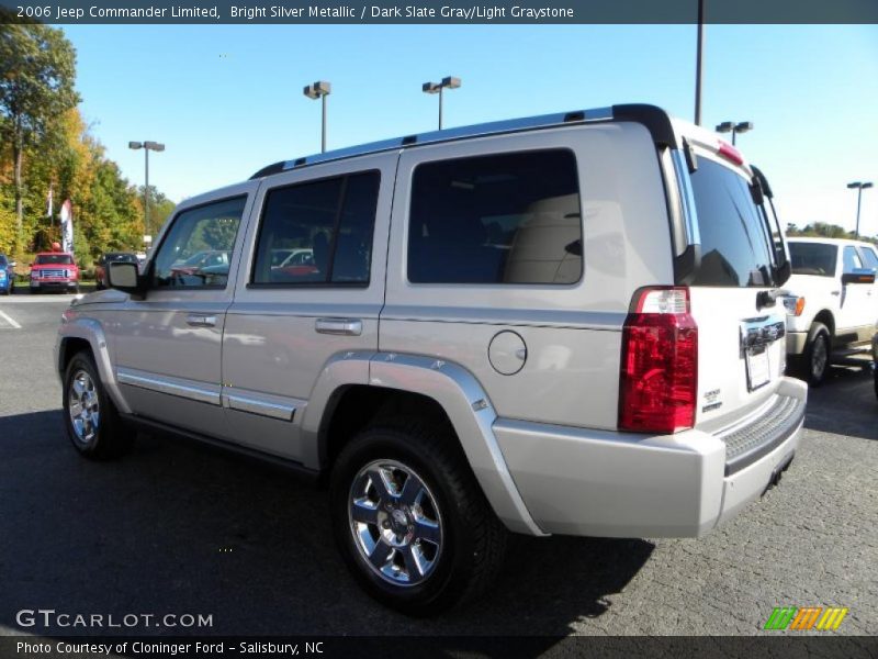 Bright Silver Metallic / Dark Slate Gray/Light Graystone 2006 Jeep Commander Limited