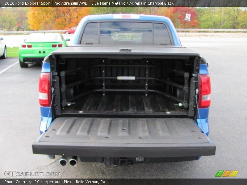 Blue Flame Metallic / Adrenalin Charcoal Black 2010 Ford Explorer Sport Trac Adrenalin AWD