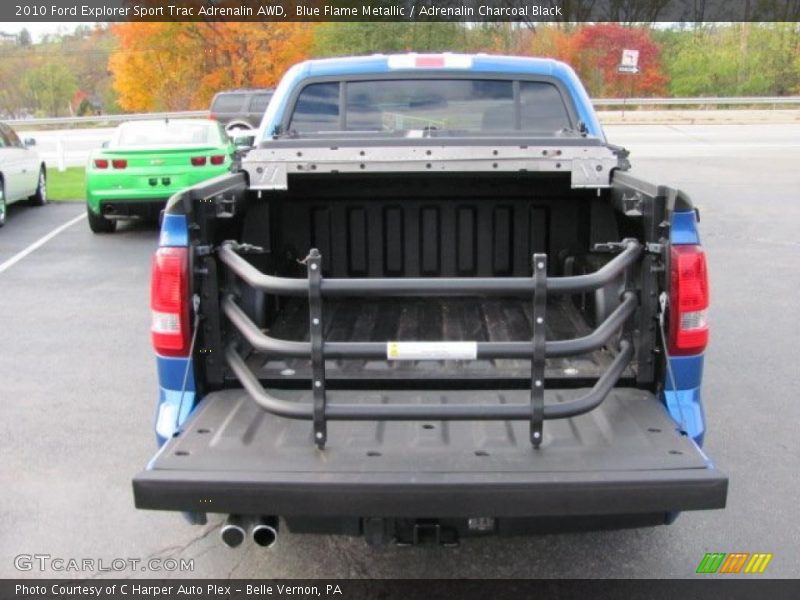 Blue Flame Metallic / Adrenalin Charcoal Black 2010 Ford Explorer Sport Trac Adrenalin AWD