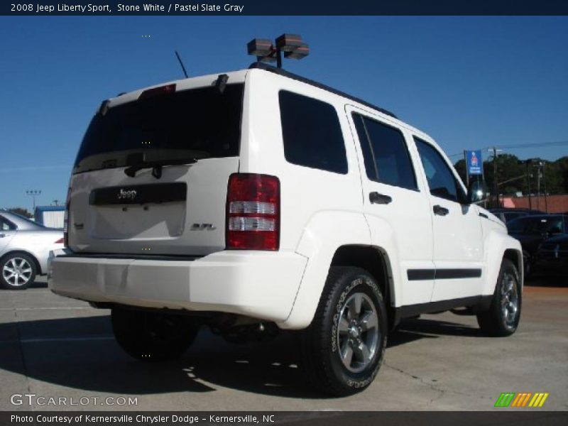 Stone White / Pastel Slate Gray 2008 Jeep Liberty Sport