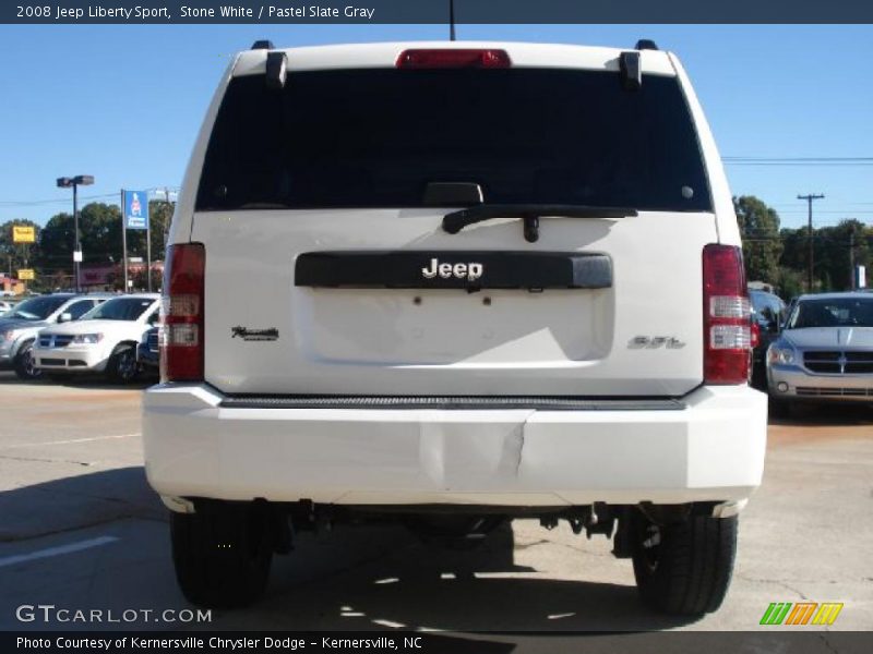 Stone White / Pastel Slate Gray 2008 Jeep Liberty Sport