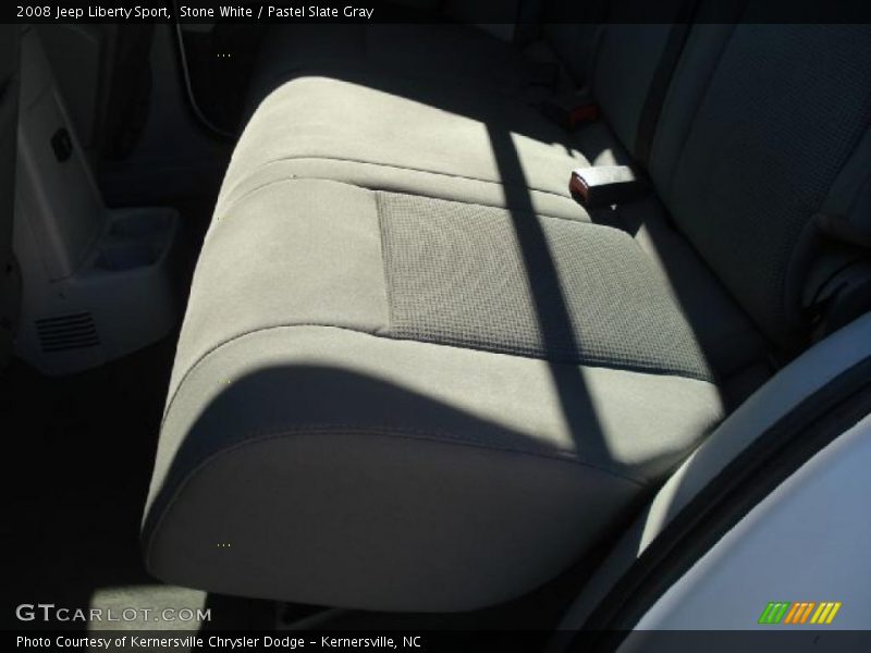 Stone White / Pastel Slate Gray 2008 Jeep Liberty Sport