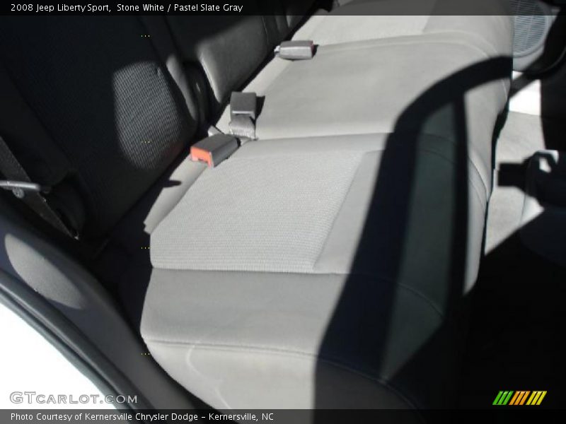 Stone White / Pastel Slate Gray 2008 Jeep Liberty Sport