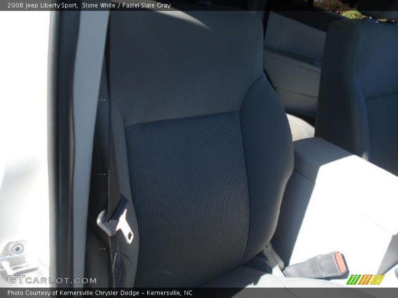 Stone White / Pastel Slate Gray 2008 Jeep Liberty Sport