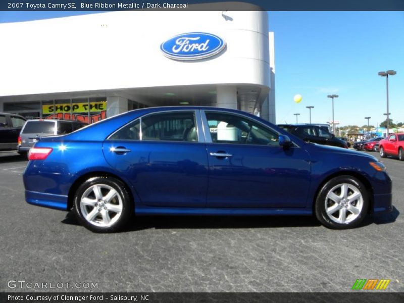 Blue Ribbon Metallic / Dark Charcoal 2007 Toyota Camry SE