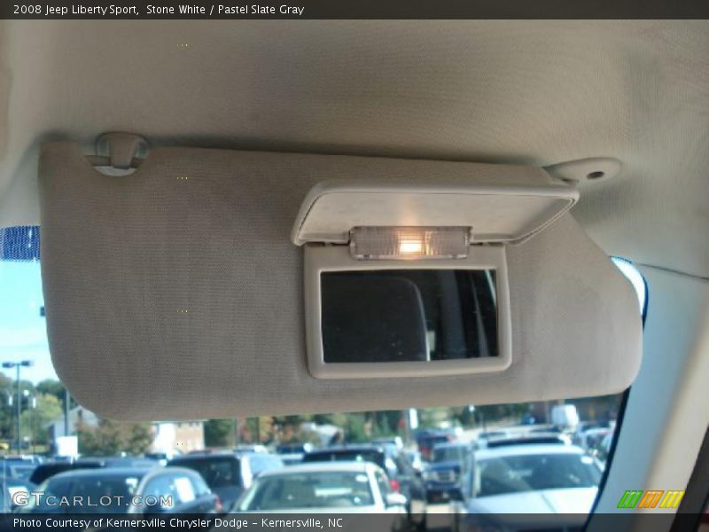 Stone White / Pastel Slate Gray 2008 Jeep Liberty Sport