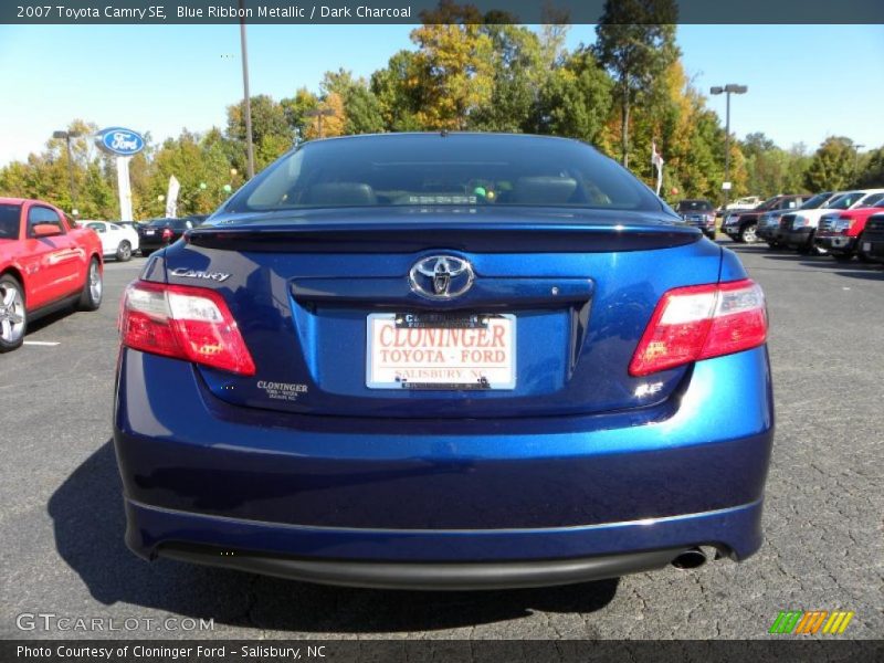 Blue Ribbon Metallic / Dark Charcoal 2007 Toyota Camry SE