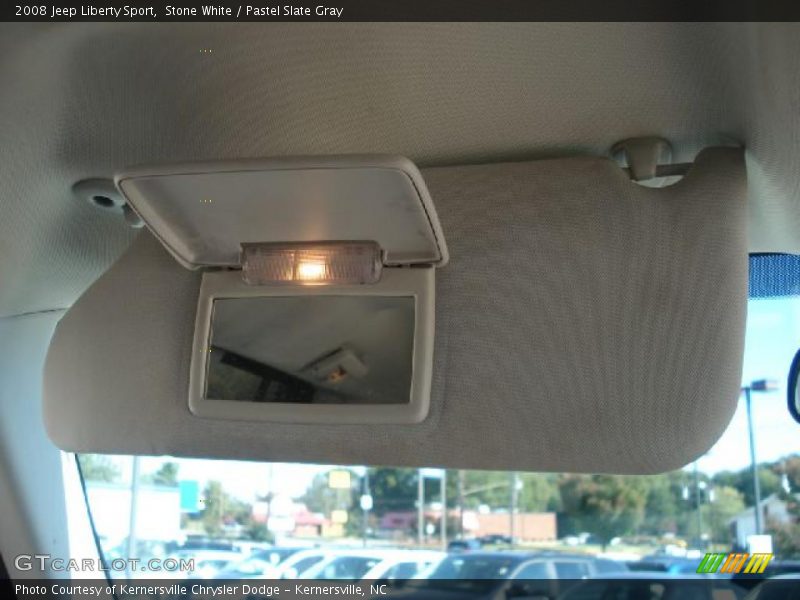 Stone White / Pastel Slate Gray 2008 Jeep Liberty Sport