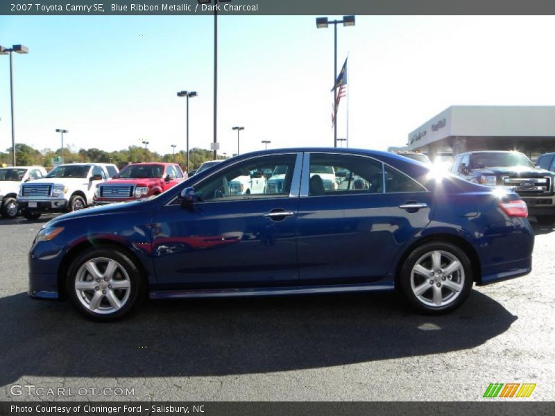 Blue Ribbon Metallic / Dark Charcoal 2007 Toyota Camry SE