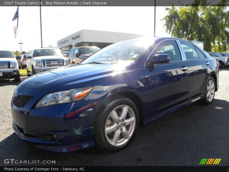 Blue Ribbon Metallic / Dark Charcoal 2007 Toyota Camry SE