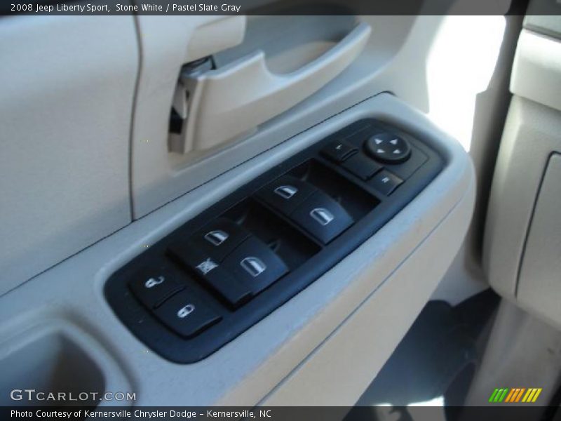 Stone White / Pastel Slate Gray 2008 Jeep Liberty Sport