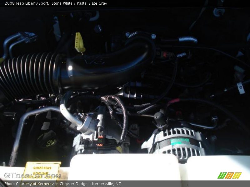 Stone White / Pastel Slate Gray 2008 Jeep Liberty Sport