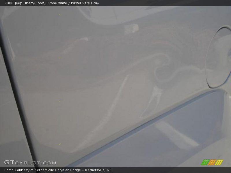 Stone White / Pastel Slate Gray 2008 Jeep Liberty Sport