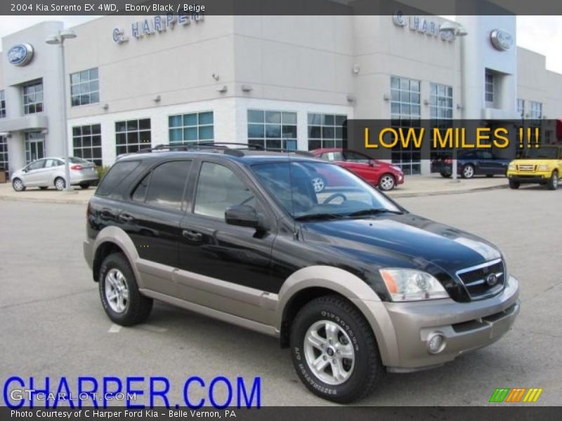 Ebony Black / Beige 2004 Kia Sorento EX 4WD