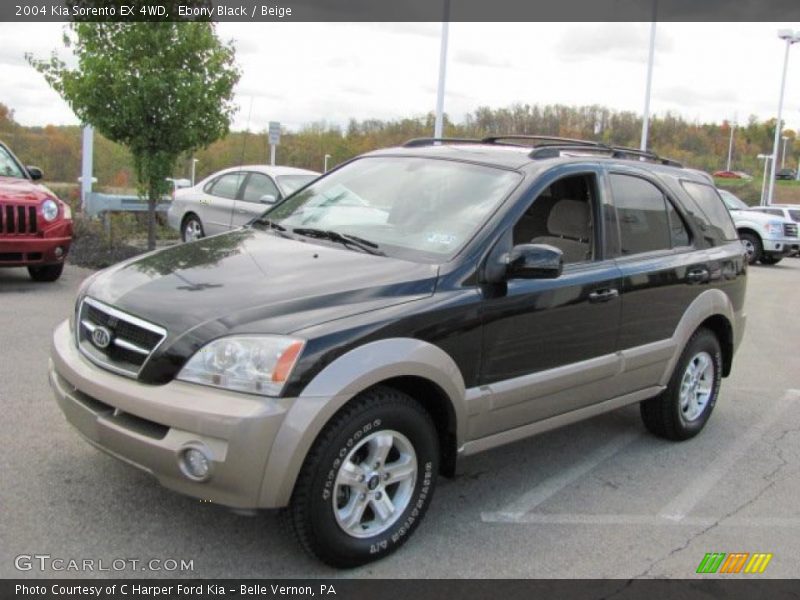 Ebony Black / Beige 2004 Kia Sorento EX 4WD