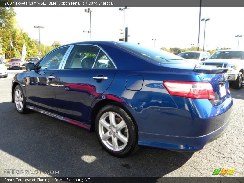 Blue Ribbon Metallic / Dark Charcoal 2007 Toyota Camry SE