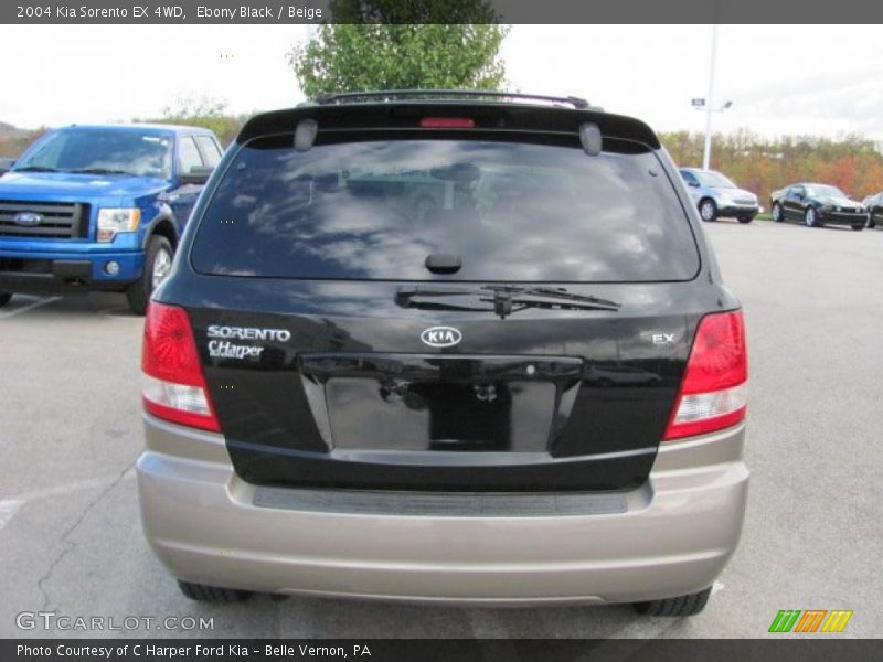 Ebony Black / Beige 2004 Kia Sorento EX 4WD