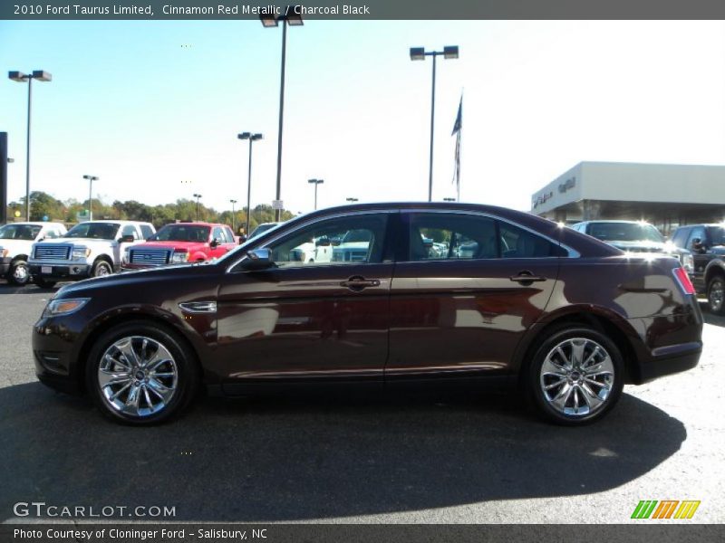Cinnamon Red Metallic / Charcoal Black 2010 Ford Taurus Limited