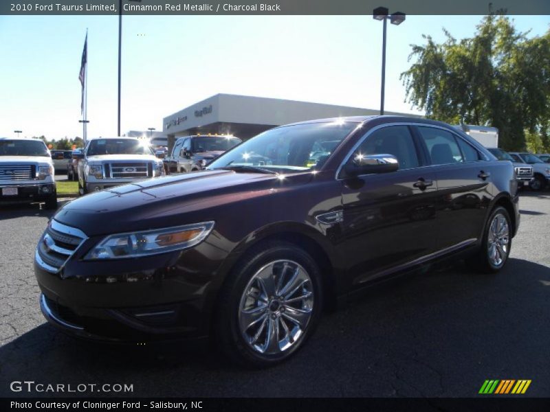 Cinnamon Red Metallic / Charcoal Black 2010 Ford Taurus Limited