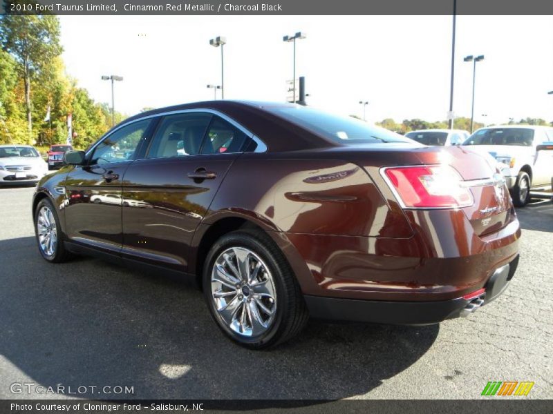 Cinnamon Red Metallic / Charcoal Black 2010 Ford Taurus Limited