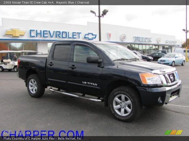 Majestic Blue / Charcoal 2009 Nissan Titan SE Crew Cab 4x4