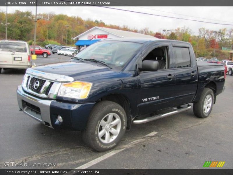 Majestic Blue / Charcoal 2009 Nissan Titan SE Crew Cab 4x4