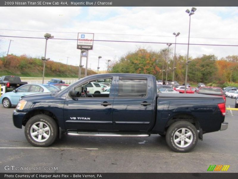 Majestic Blue / Charcoal 2009 Nissan Titan SE Crew Cab 4x4