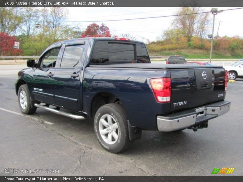Majestic Blue / Charcoal 2009 Nissan Titan SE Crew Cab 4x4