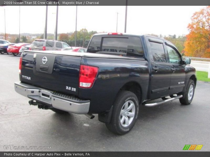 Majestic Blue / Charcoal 2009 Nissan Titan SE Crew Cab 4x4