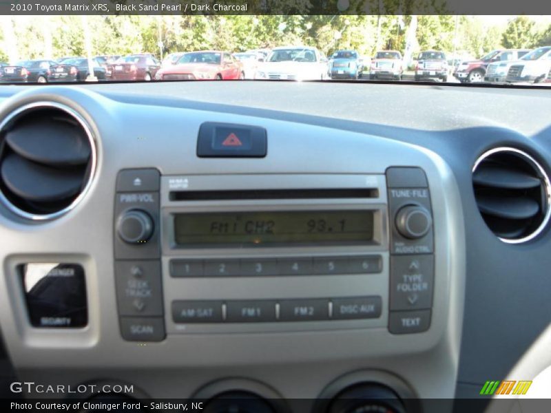 Black Sand Pearl / Dark Charcoal 2010 Toyota Matrix XRS