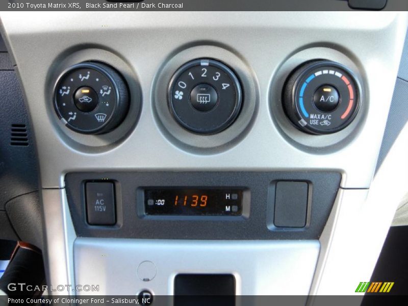 Black Sand Pearl / Dark Charcoal 2010 Toyota Matrix XRS