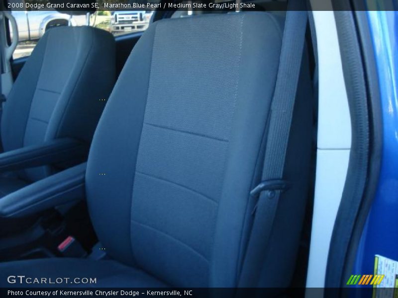 Marathon Blue Pearl / Medium Slate Gray/Light Shale 2008 Dodge Grand Caravan SE
