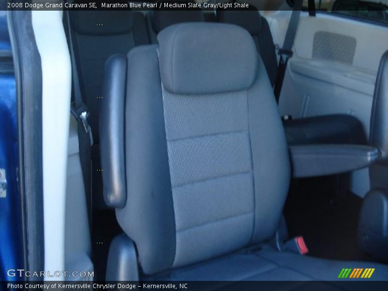Marathon Blue Pearl / Medium Slate Gray/Light Shale 2008 Dodge Grand Caravan SE
