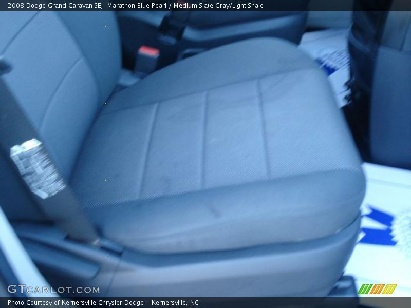 Marathon Blue Pearl / Medium Slate Gray/Light Shale 2008 Dodge Grand Caravan SE