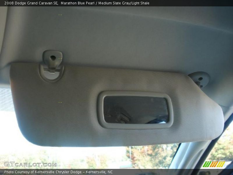 Marathon Blue Pearl / Medium Slate Gray/Light Shale 2008 Dodge Grand Caravan SE
