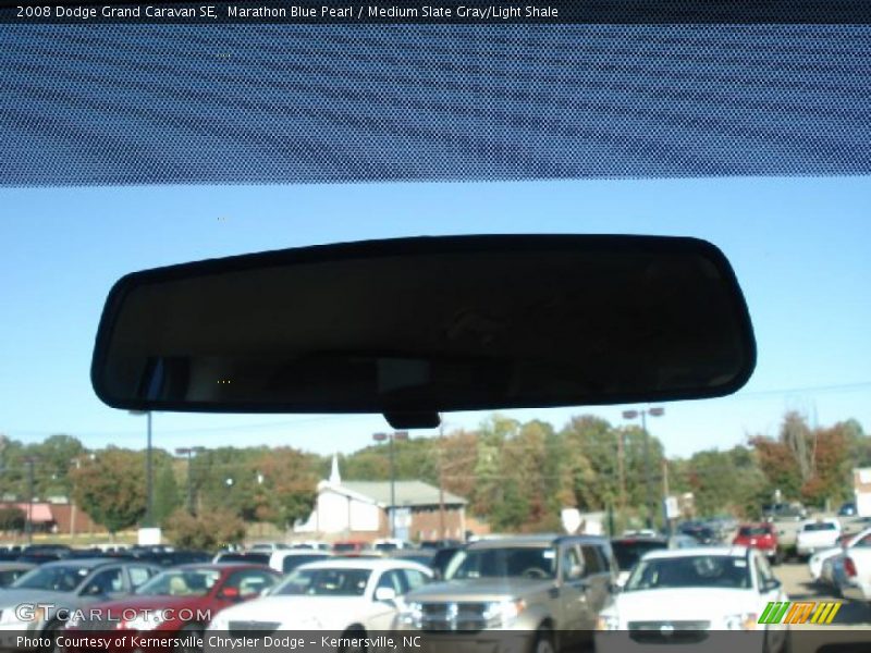 Marathon Blue Pearl / Medium Slate Gray/Light Shale 2008 Dodge Grand Caravan SE