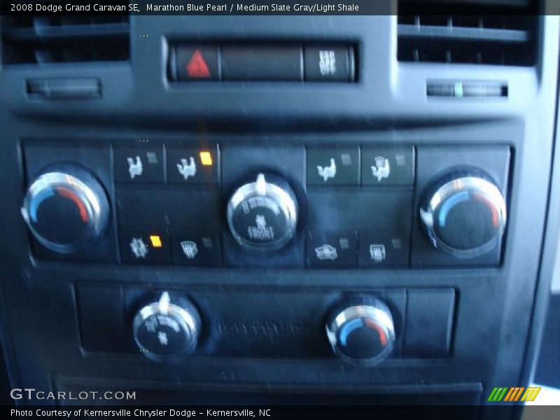 Marathon Blue Pearl / Medium Slate Gray/Light Shale 2008 Dodge Grand Caravan SE
