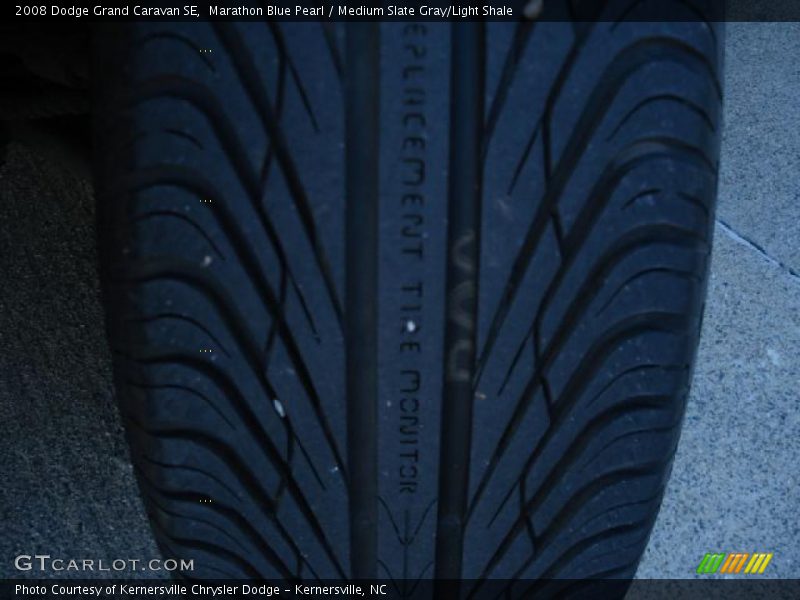 Marathon Blue Pearl / Medium Slate Gray/Light Shale 2008 Dodge Grand Caravan SE