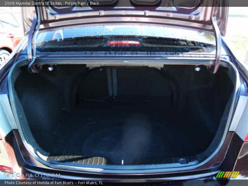 Purple Rain / Black 2009 Hyundai Elantra SE Sedan