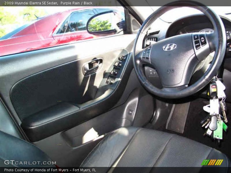 Purple Rain / Black 2009 Hyundai Elantra SE Sedan