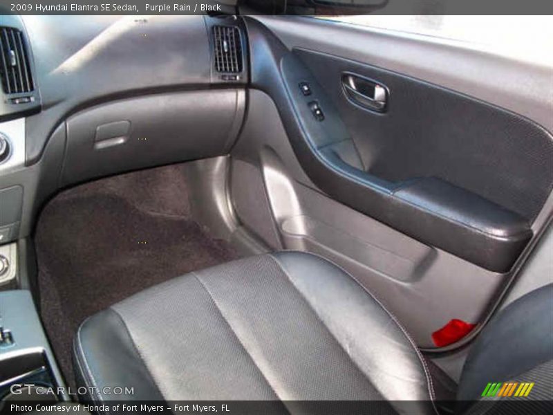 Purple Rain / Black 2009 Hyundai Elantra SE Sedan