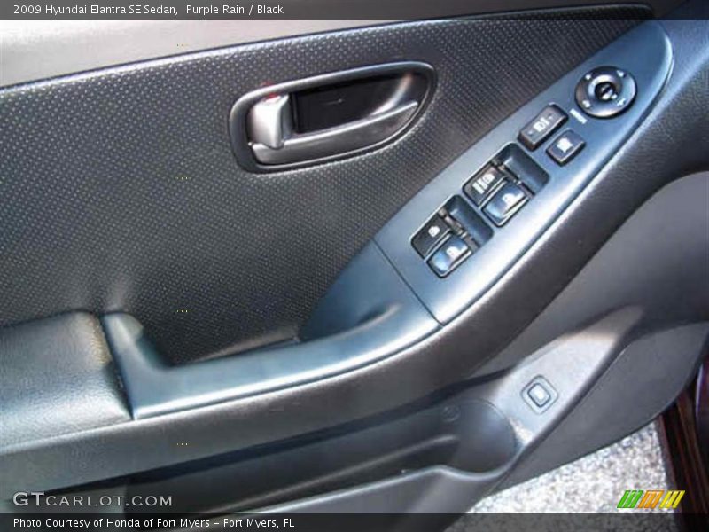Purple Rain / Black 2009 Hyundai Elantra SE Sedan