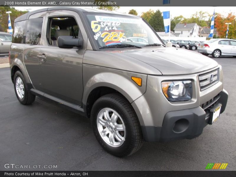 Galaxy Gray Metallic / Gray/Black 2008 Honda Element EX AWD