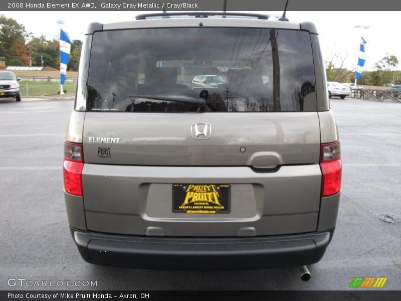Galaxy Gray Metallic / Gray/Black 2008 Honda Element EX AWD