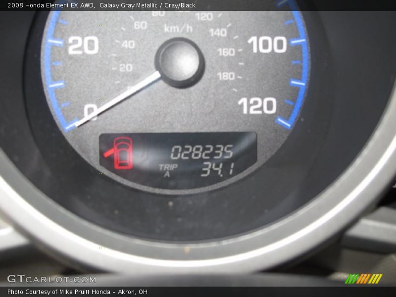 Galaxy Gray Metallic / Gray/Black 2008 Honda Element EX AWD