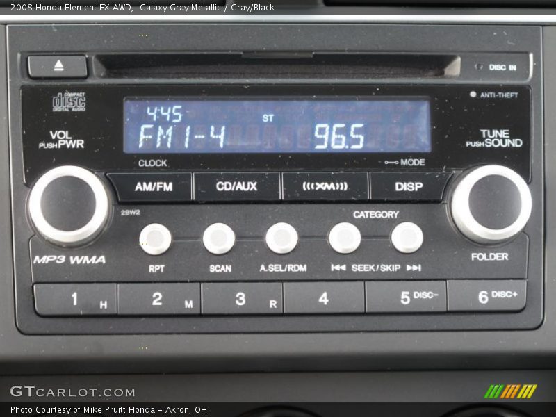 Galaxy Gray Metallic / Gray/Black 2008 Honda Element EX AWD
