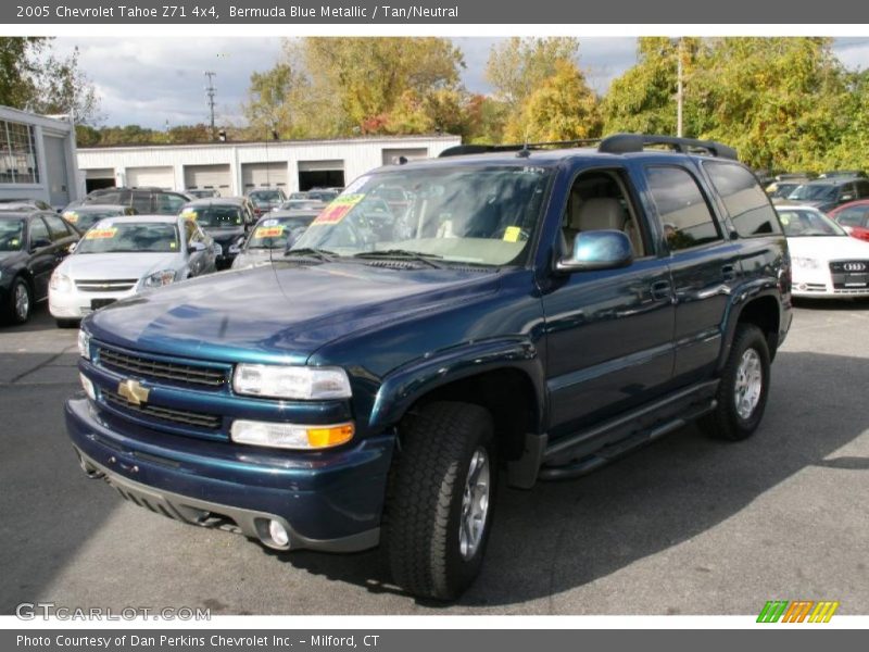 Bermuda Blue Metallic / Tan/Neutral 2005 Chevrolet Tahoe Z71 4x4