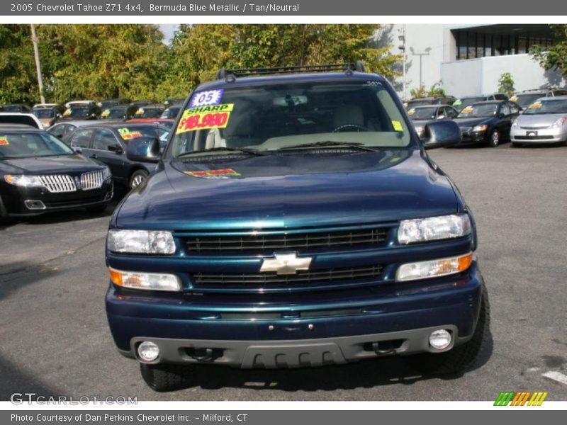 Bermuda Blue Metallic / Tan/Neutral 2005 Chevrolet Tahoe Z71 4x4